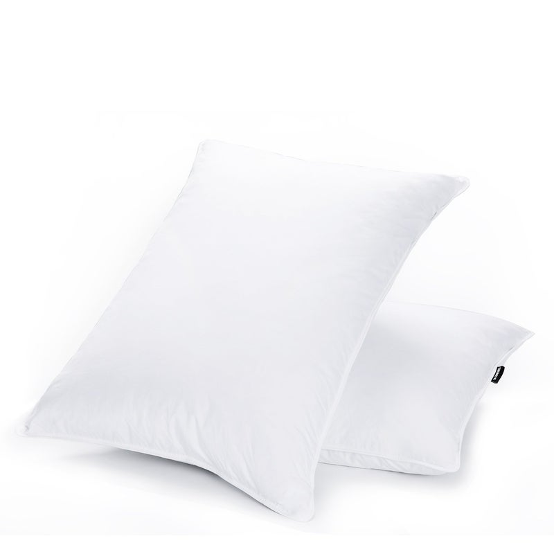 JA COMFORTS Duck Feather Down Bed Pillows for Sleeping(2 Packs)-Queen(20INÃ—30IN),High Filling Weight,600 Thread Count,Double-Layer Downproof Fabric Design,10% Duck Down,Cotton Cover,White - Image 3